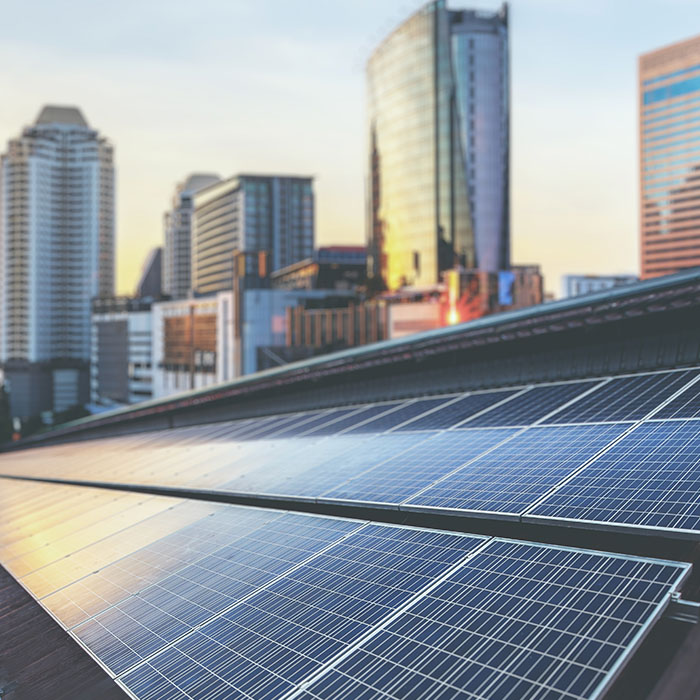 graphic image of solar panels